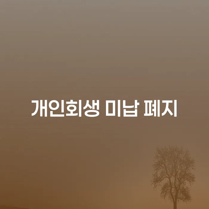 영암군 채무상담 개인회생으로 현명하게 어떻게