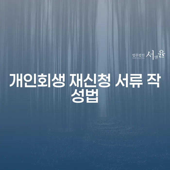 개인회생 재신청, 어떻게 준비하고 서류를 작성해야 할까요?