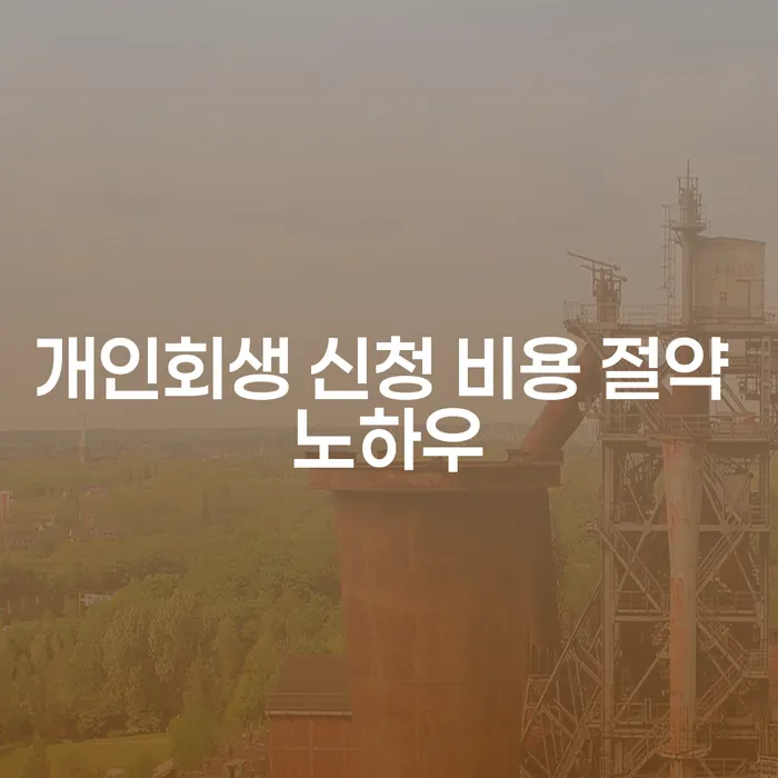 개인회생 신청 비용 절약 노하우가 궁금하신가요?