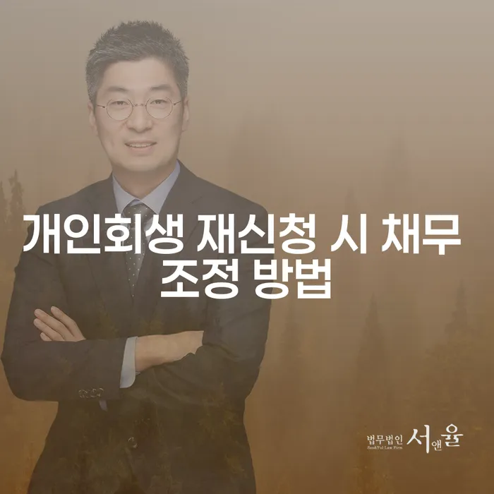 개인회생 재신청 시 채무 조정 방법은 어떻게 해야 할까요?